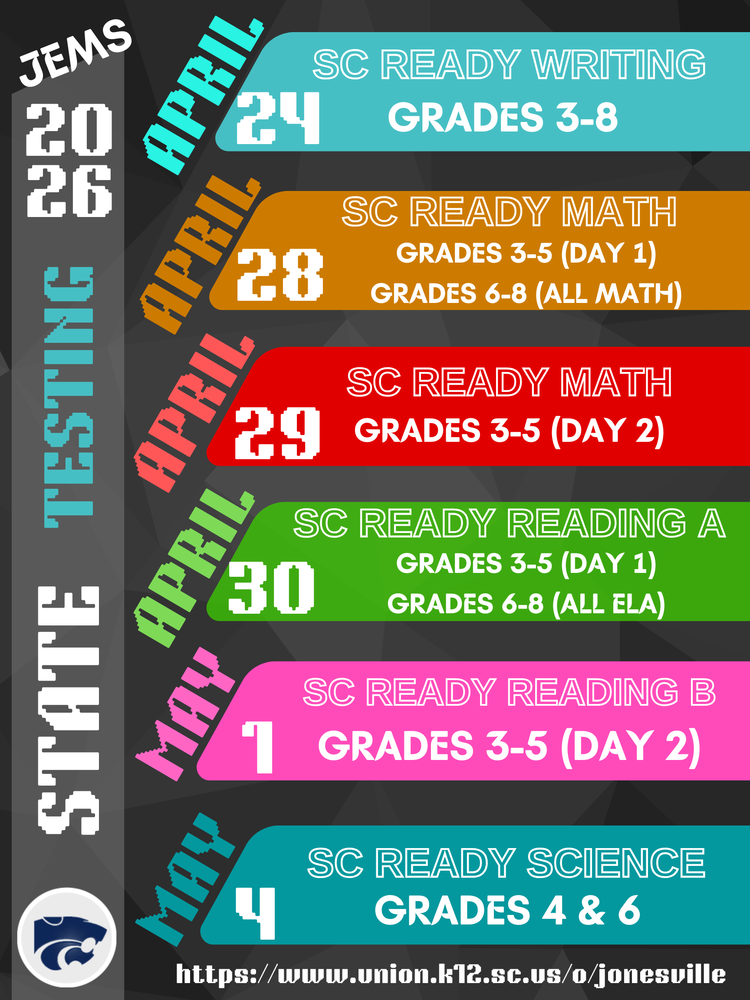 testing dates that can be found in the events section of the site