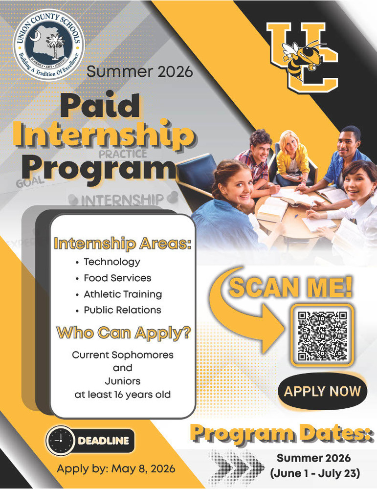 Paid Internship Flyer