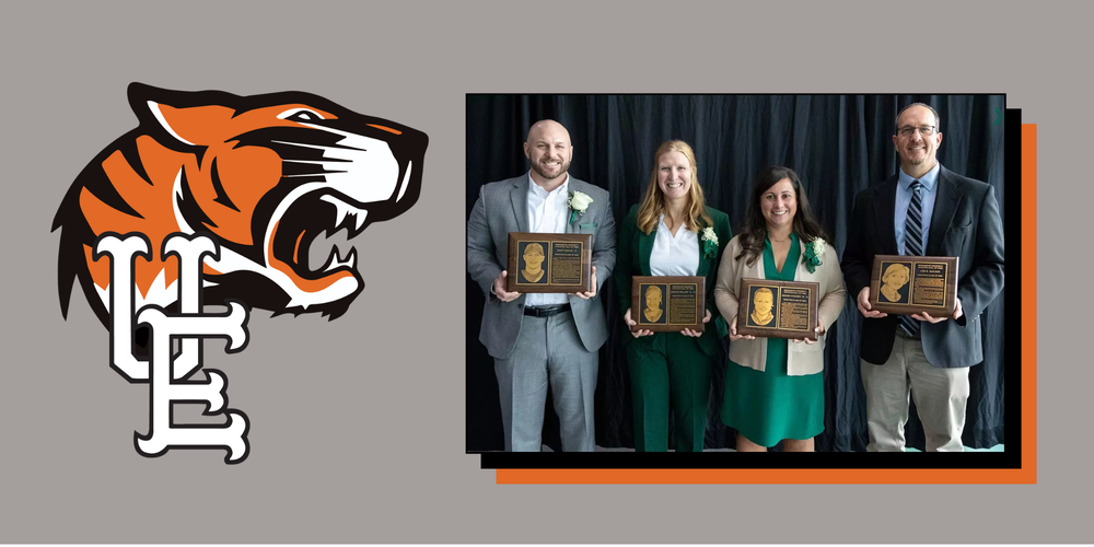 Jessica Phillips, along with others, being inducted into the BU Athletics Hall of Fame