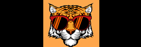 Tiger with sunglasses