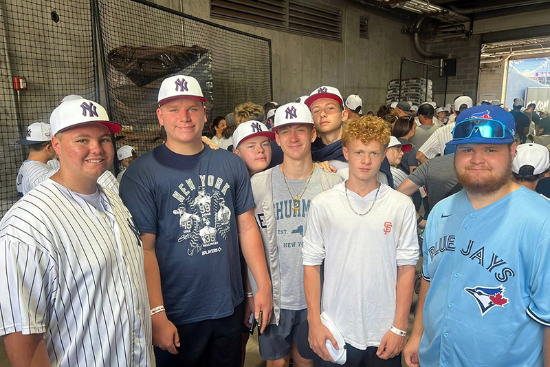 At Yankee stadium