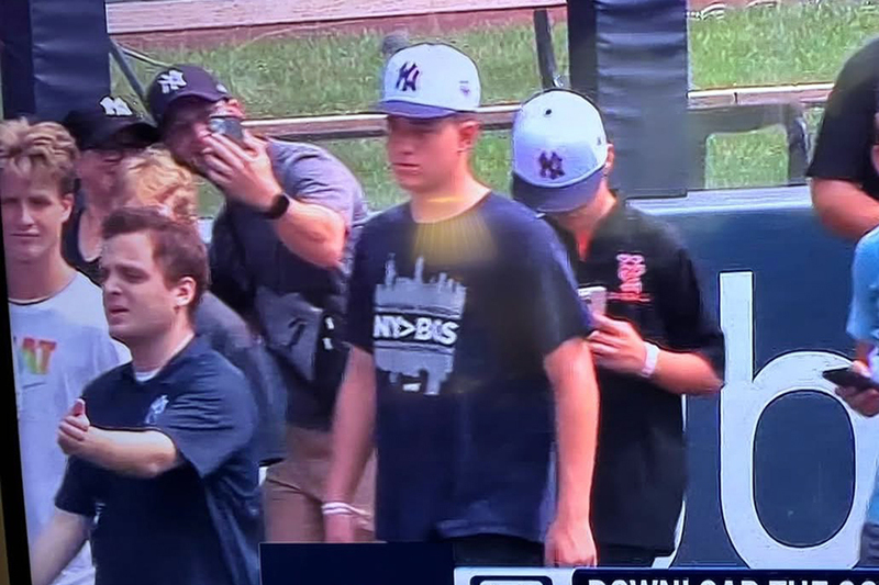 At Yankee stadium