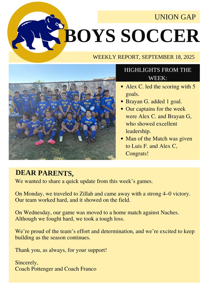 Union Gap Soccer