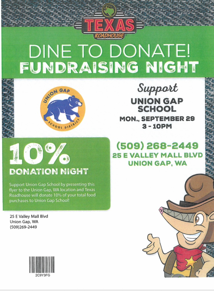 Join us on Monday to support Union Gap School!