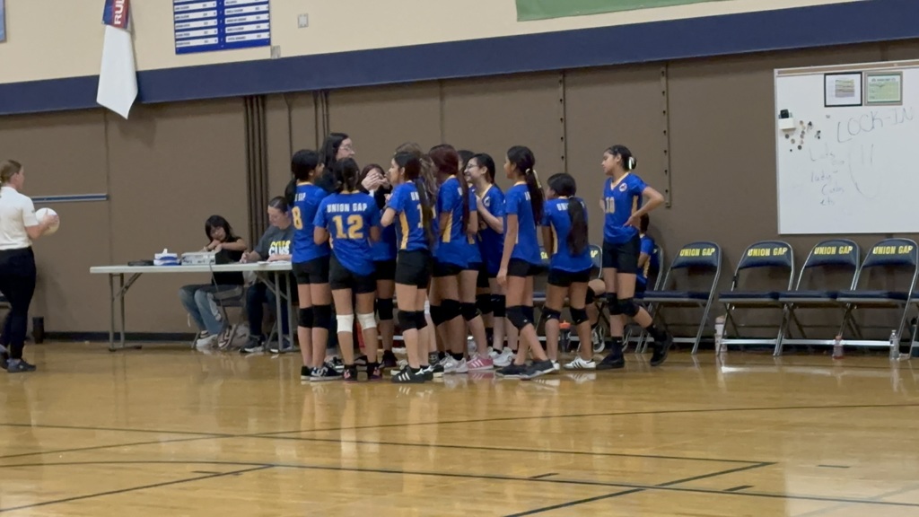 Volleyball Team Huddle