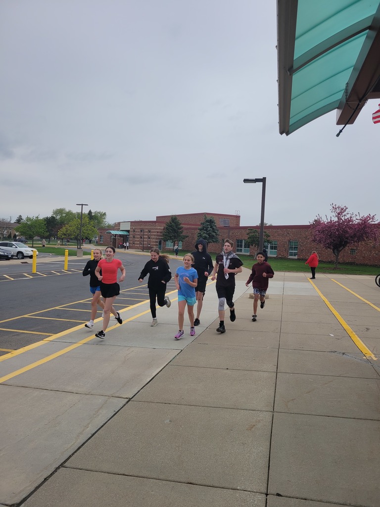 Girls on the Run train for their race