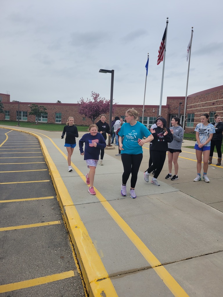 Girls on the Run train for their race