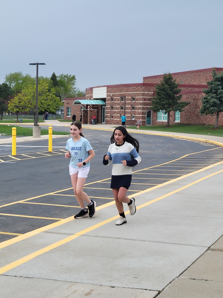 Girls on the Run train for their race