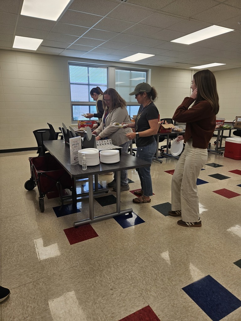 staff members getting lunch