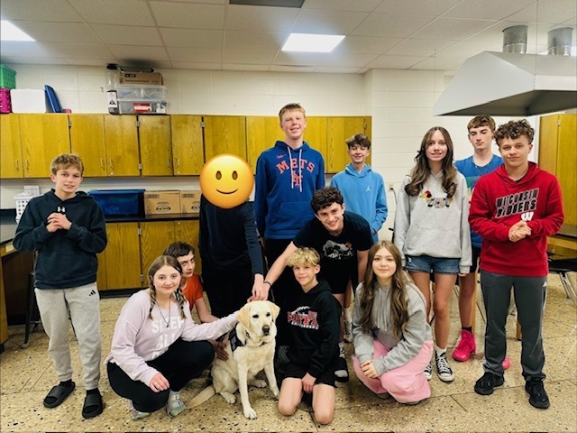 K9 Kala  with students