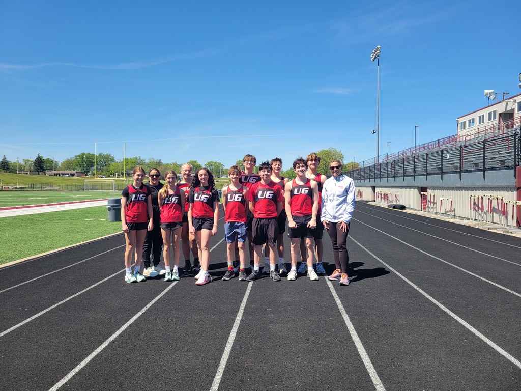 members of the track team pose for a photo