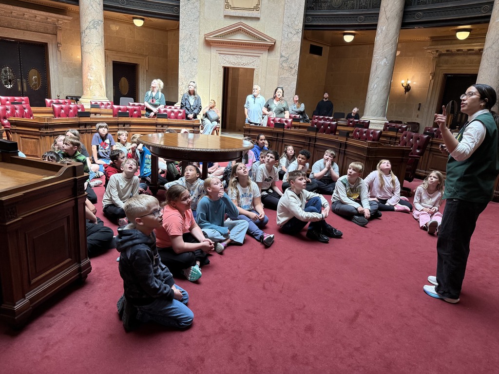 students at the capitol in Madison