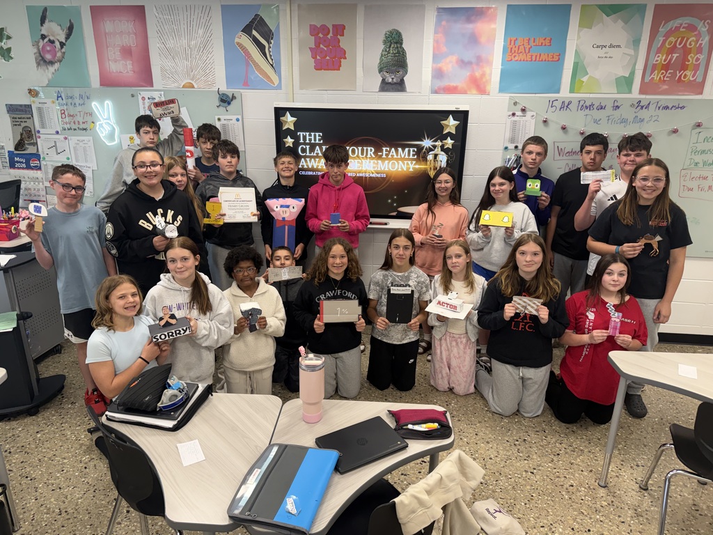 students with their awards