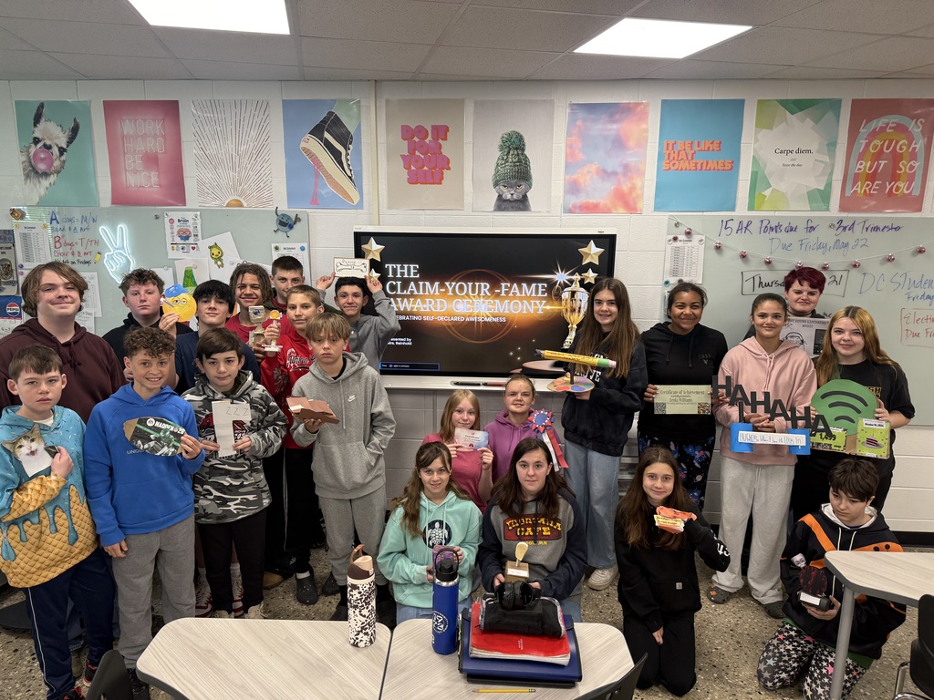 students with their awards
