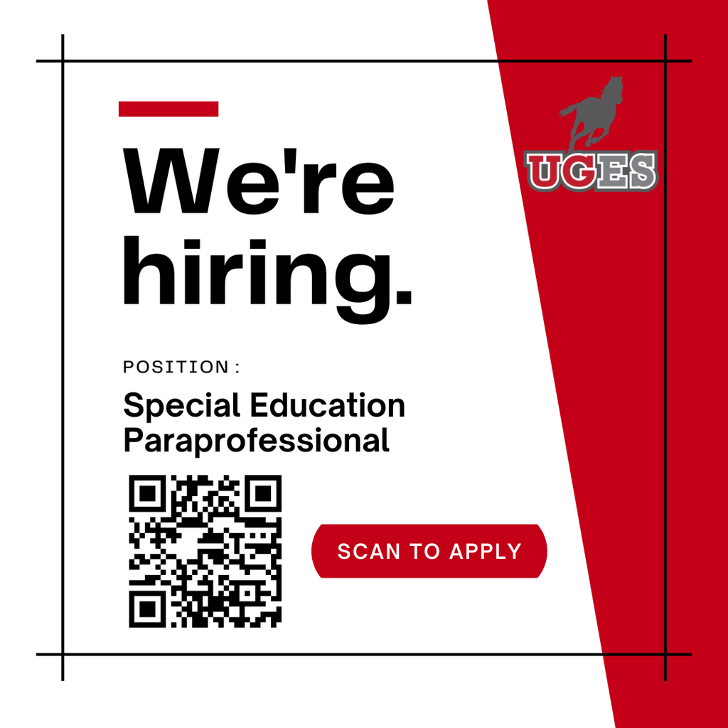 We're hiring - Special Education Paraprofessional
