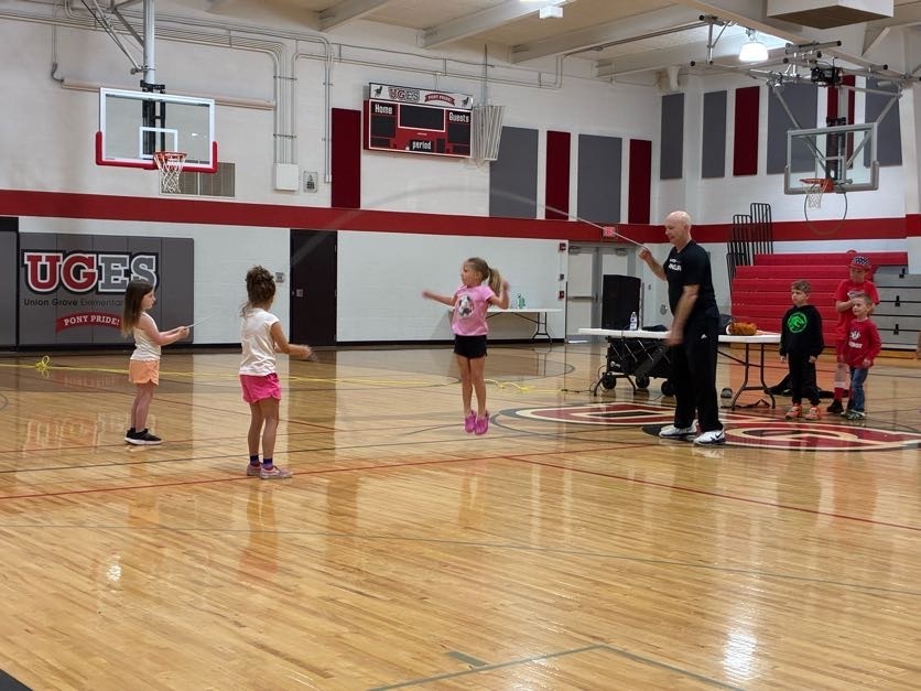 jump rope activities in the gym