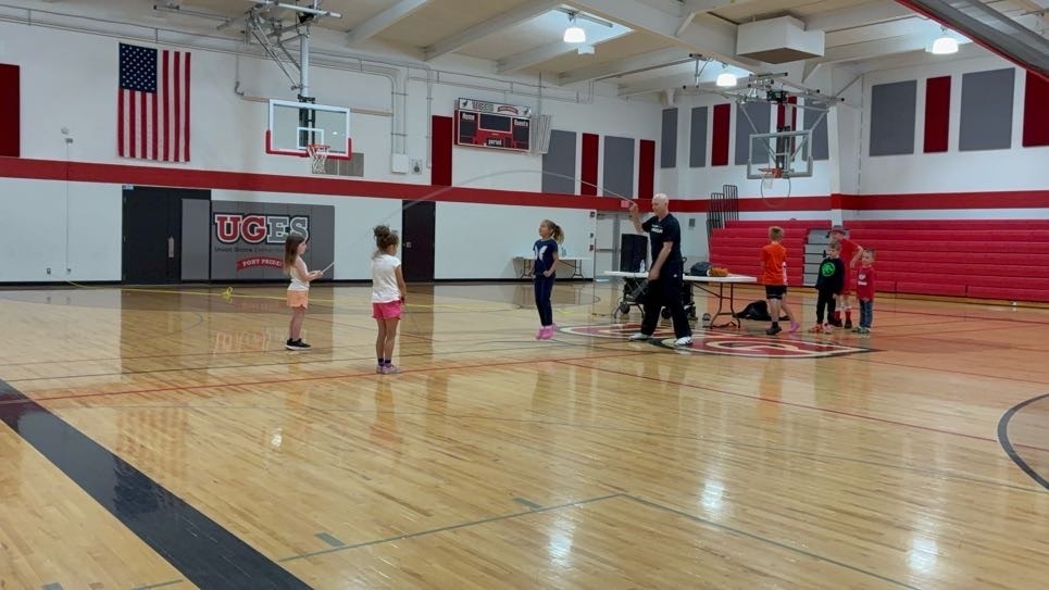 jump rope activities in the gym