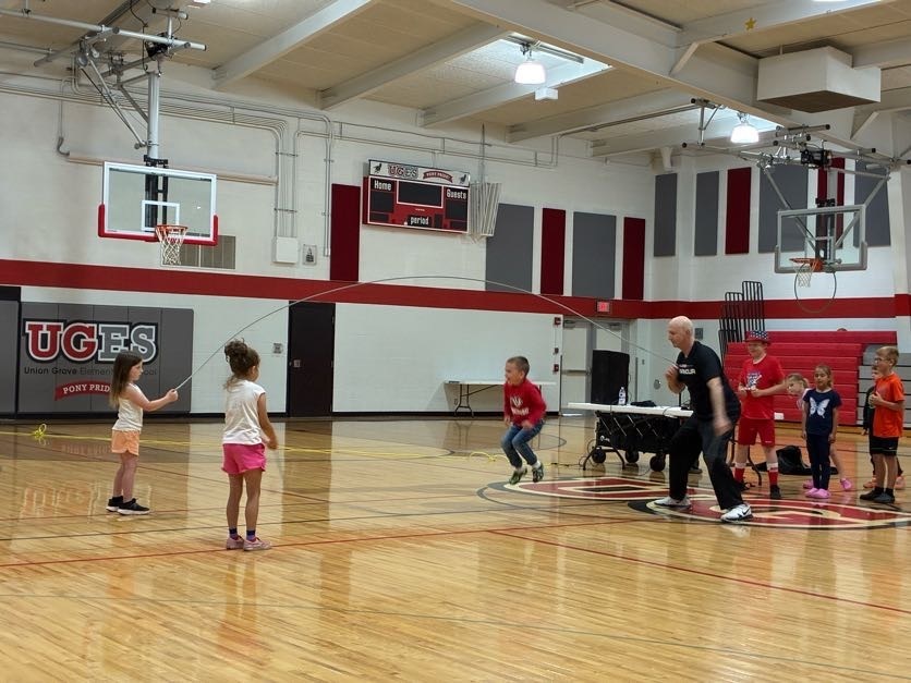 jump rope activities in the gym