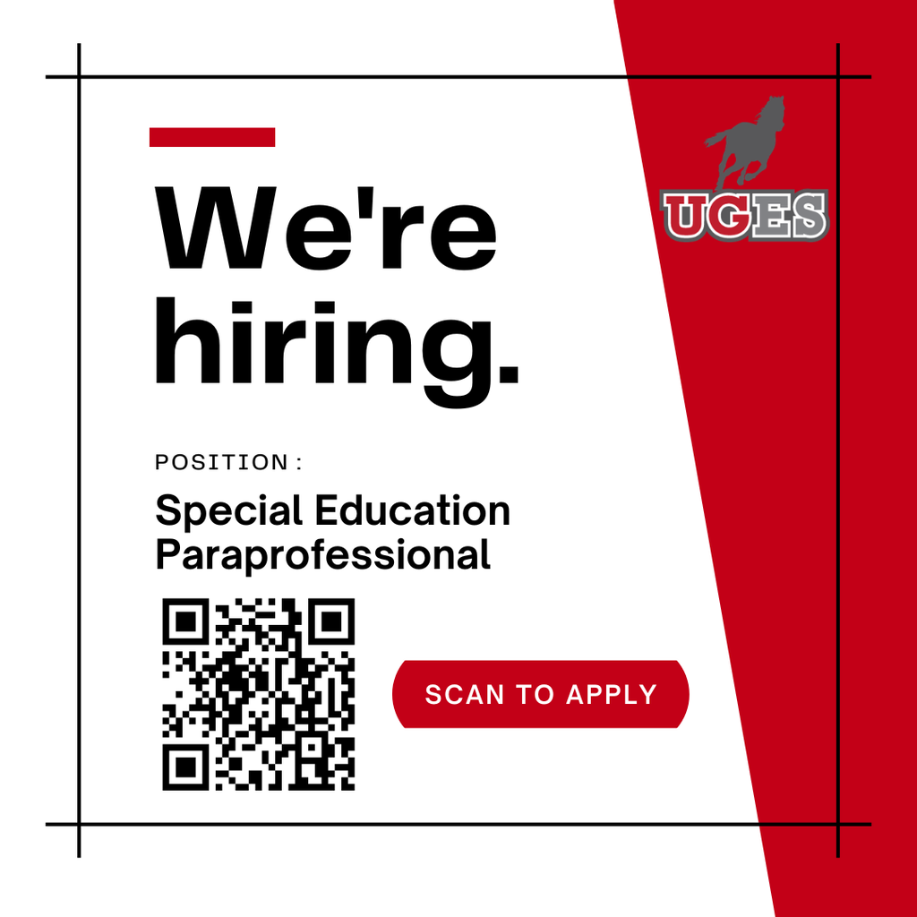 we're hiring - special education paraprofessional