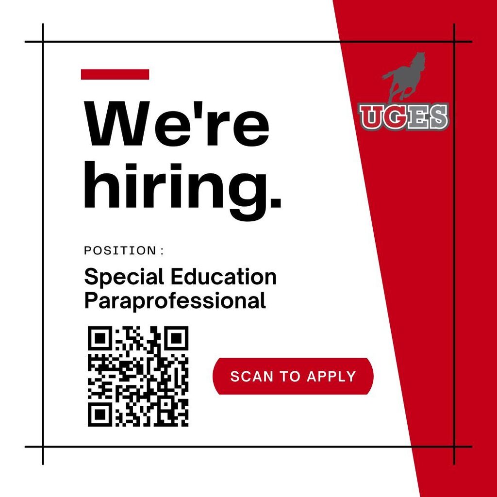 we're hiring - special education paraprofessional