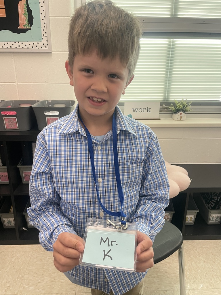 A student dressed as a teacher