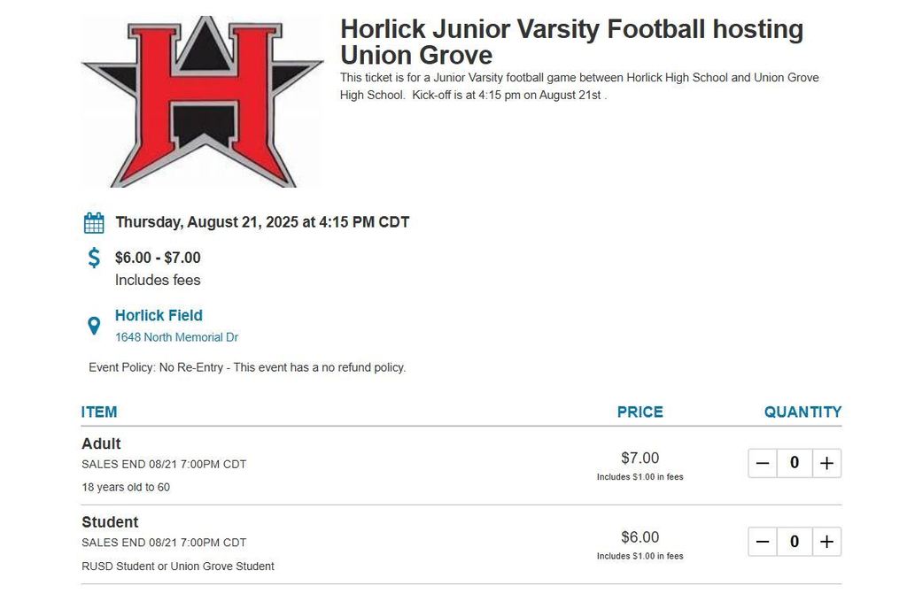 Horlick tickets