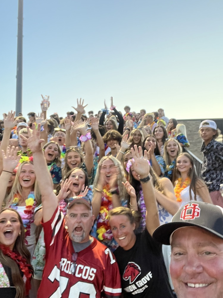 cheering on the football team