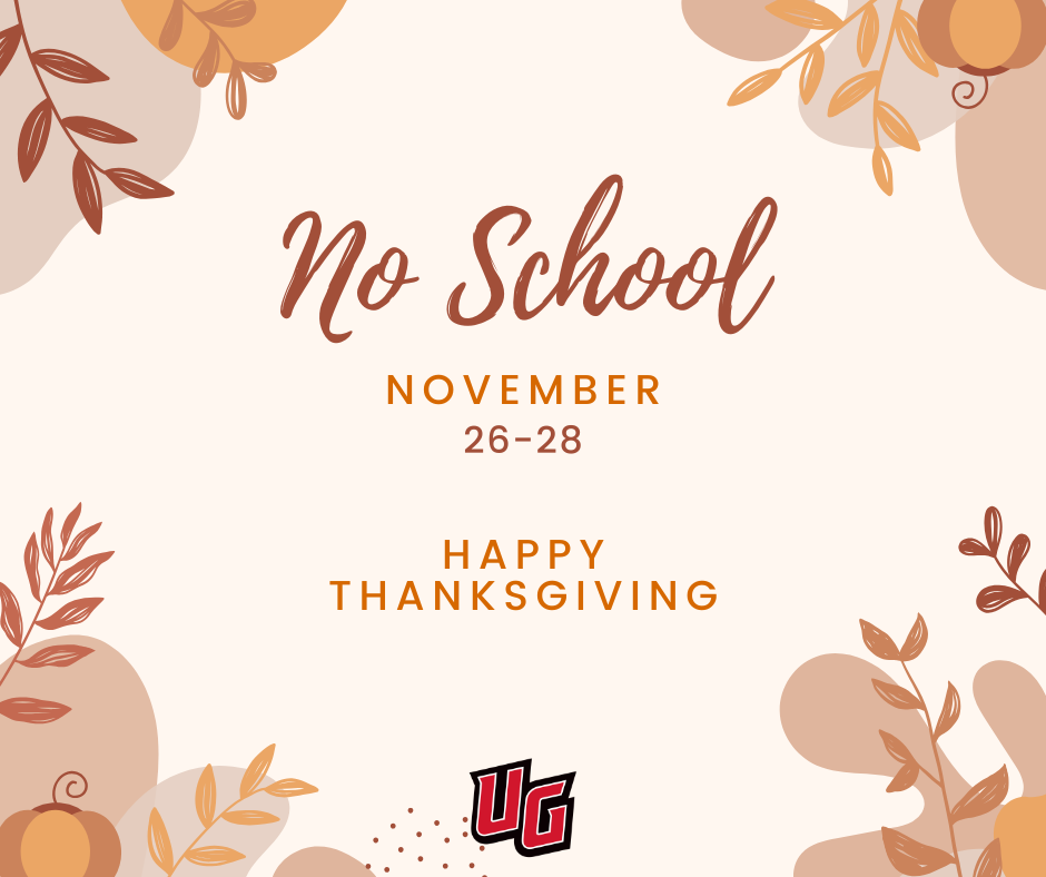 No School Nov. 26-28