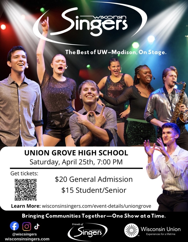 Wisconsin Singers coming on April 25
