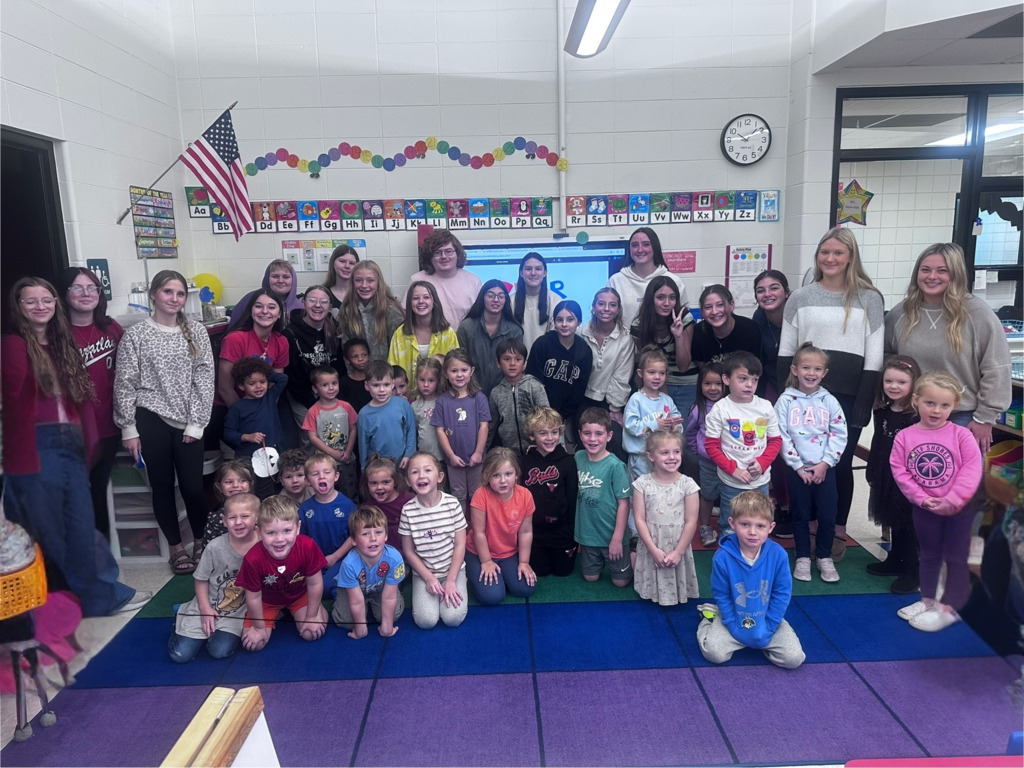 Child Development students at UGES with 4K students.