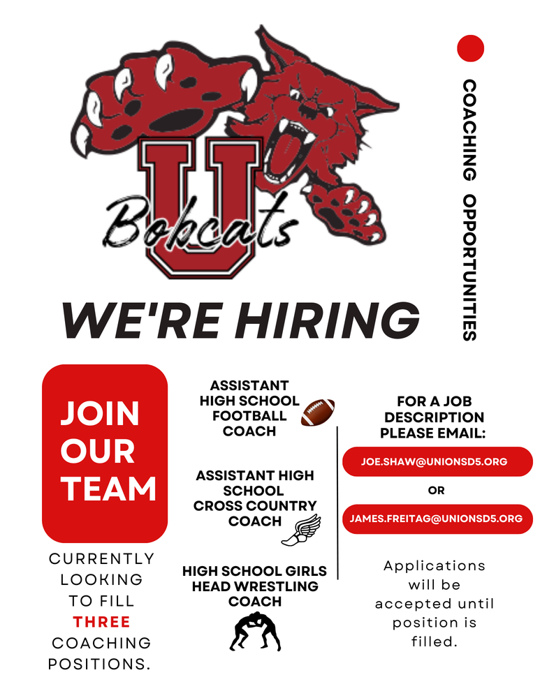 Open Coaching Positions