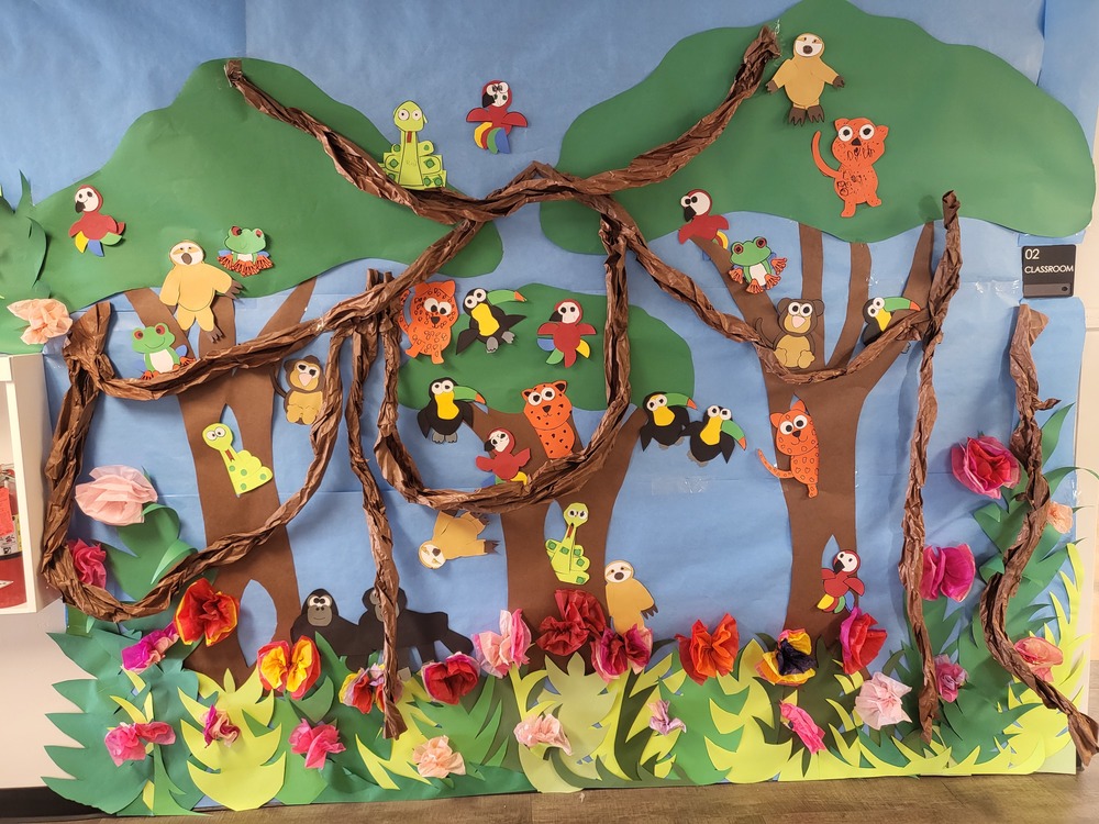 Kindergarten Rainforest Mural