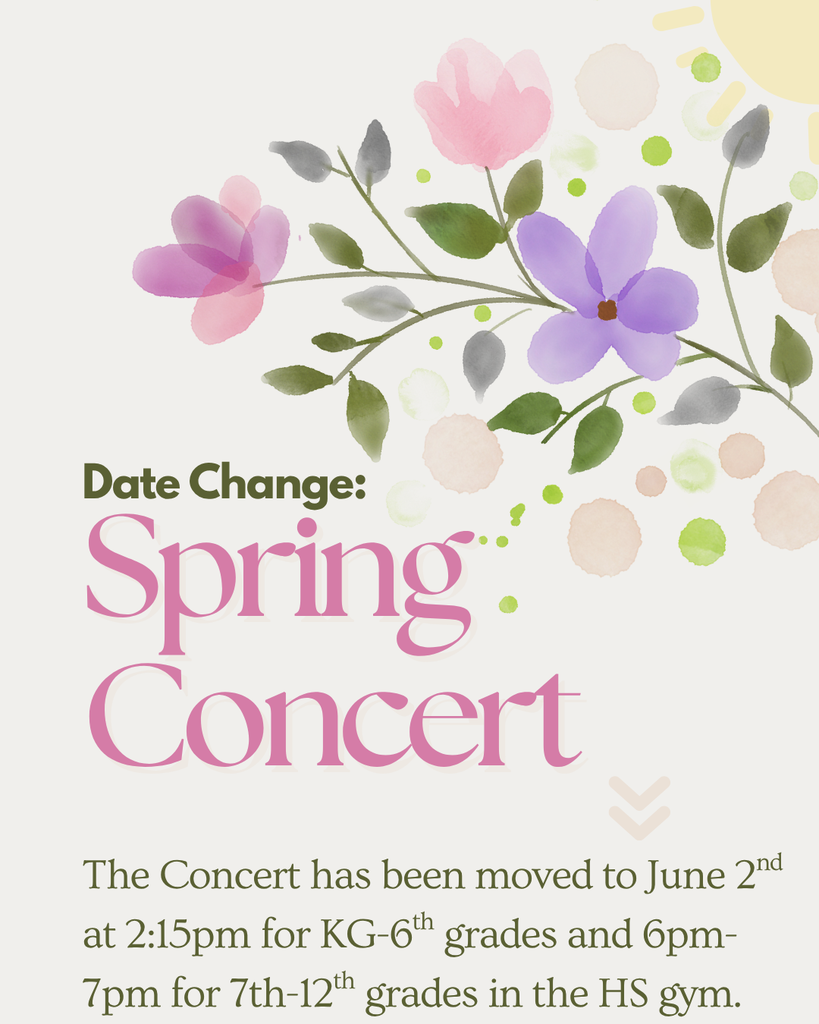Spring Concert update 