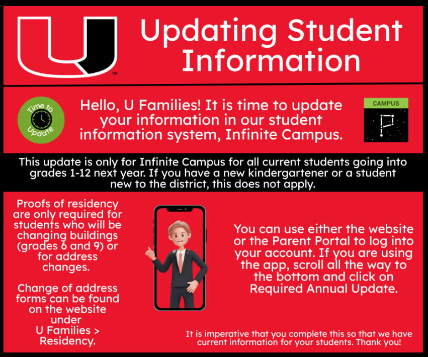 Parent portal update