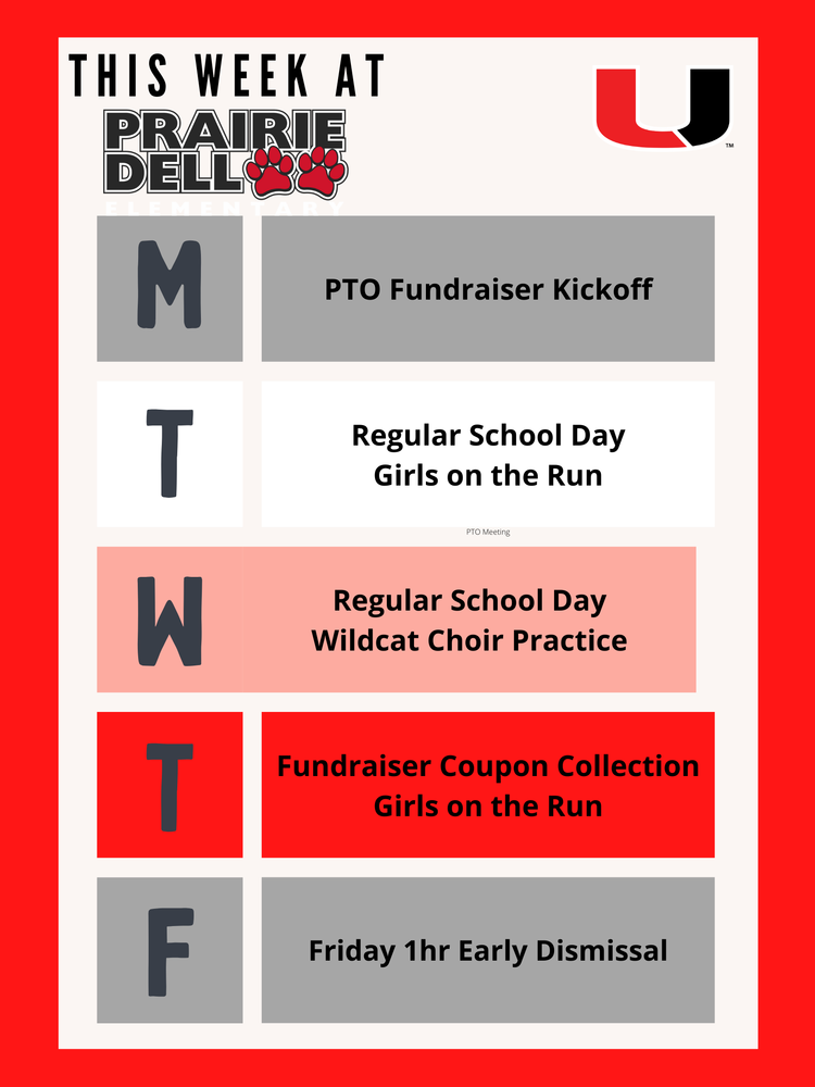 This week at PDE Prairie Dell Elementary School