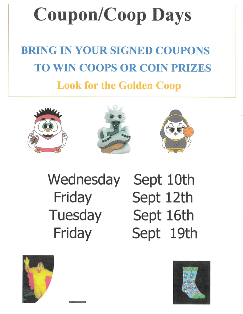 Tomorrow is another chance to get your chickens by turning in your coupons.