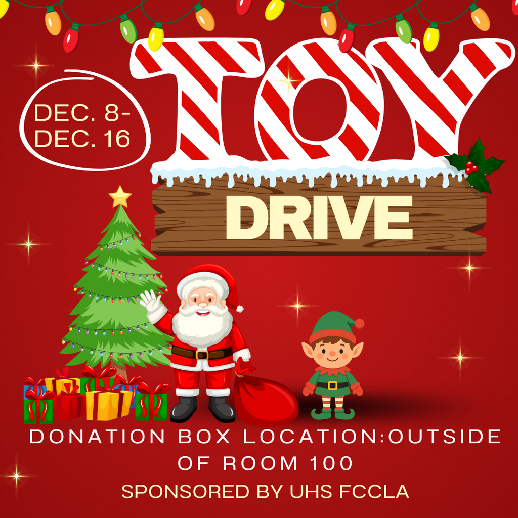 Red Illustrated Christmas Toy Drive Instagram Post (1)