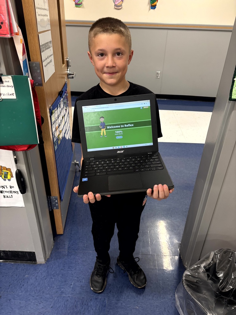 We had some students meet their Reflex goal this week.