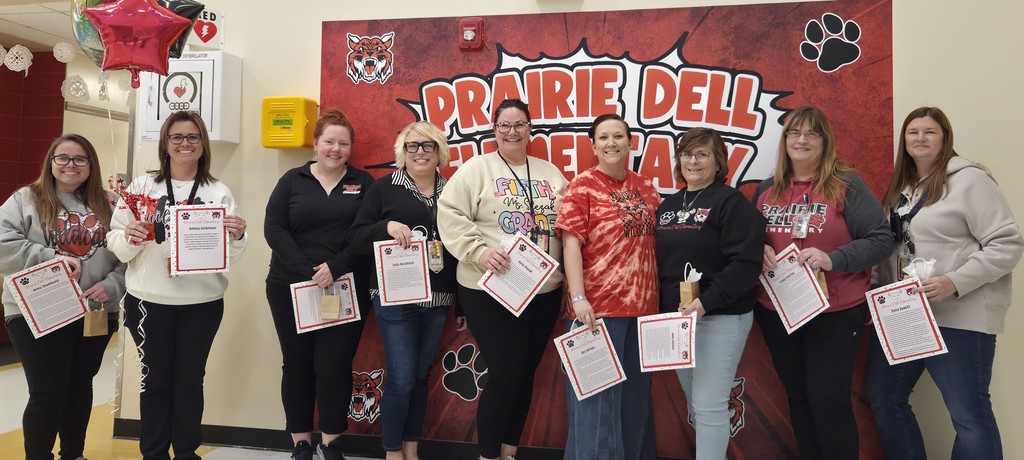 These are some of the teachers and staff that make PDE so wonderful congratulations to all of you.