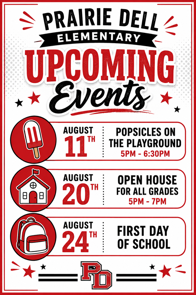 The new school year is approaching fast. Take a look at the upcoming events.