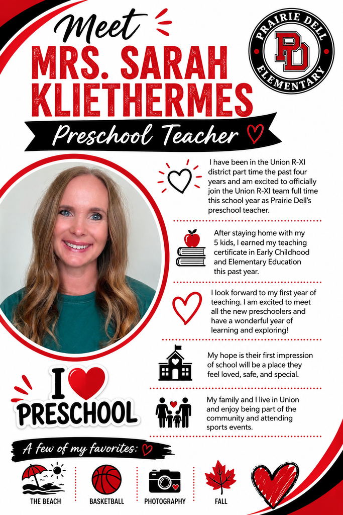 Meet are new preschool teacher Sarah Kliethermes!