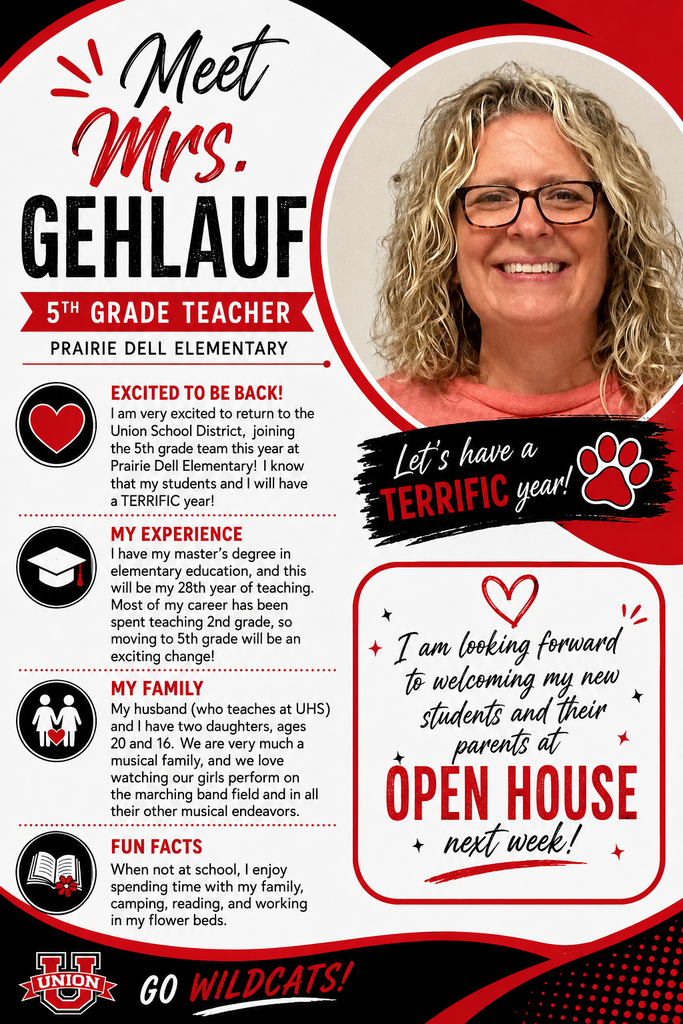 Meet one of our new fifth grade teachers Mrs. Gehlauf.