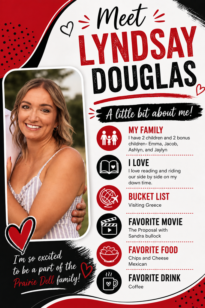 Meet Lyndsay Douglas one of our new Special Education Teachers transferring from Central.