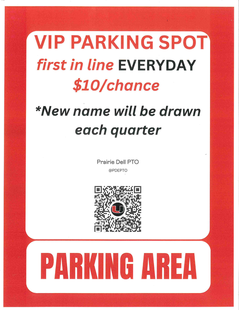 Would you like to be first in line during drop off and pick up for the entire quarter? Enter our raffle for a chance to win!