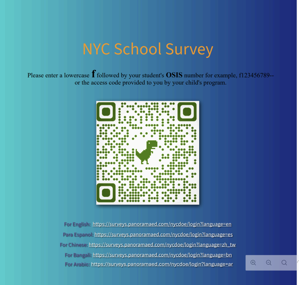NYC School Survey Flyer 