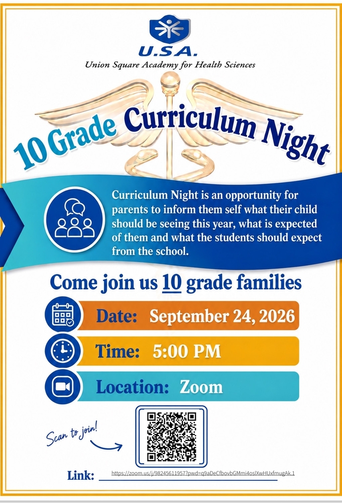 10th Grade Curriculum Night