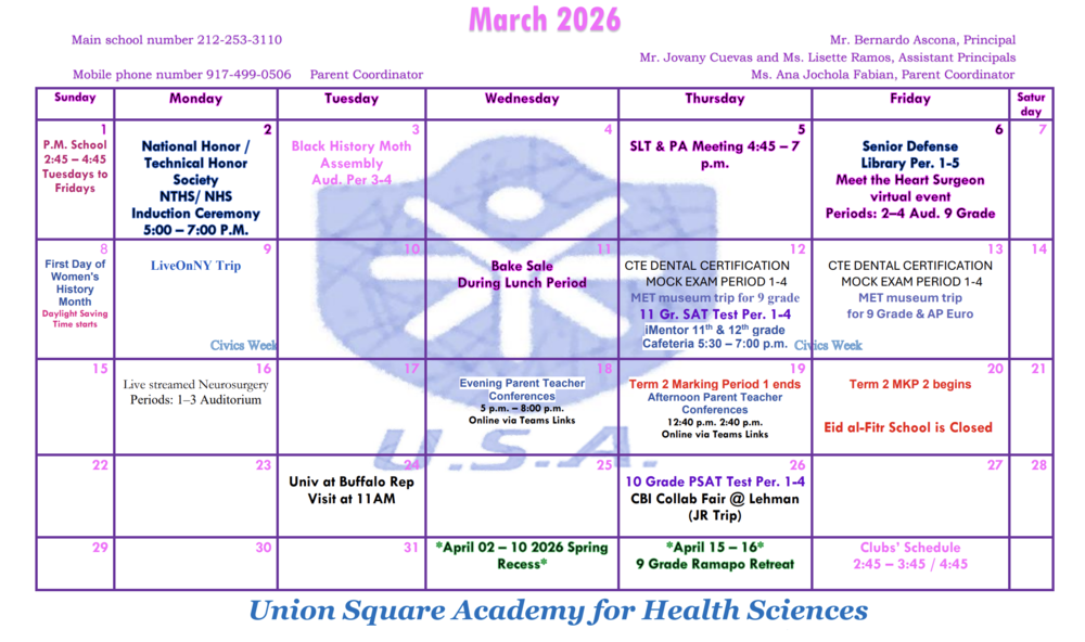 March 2026 Calendar