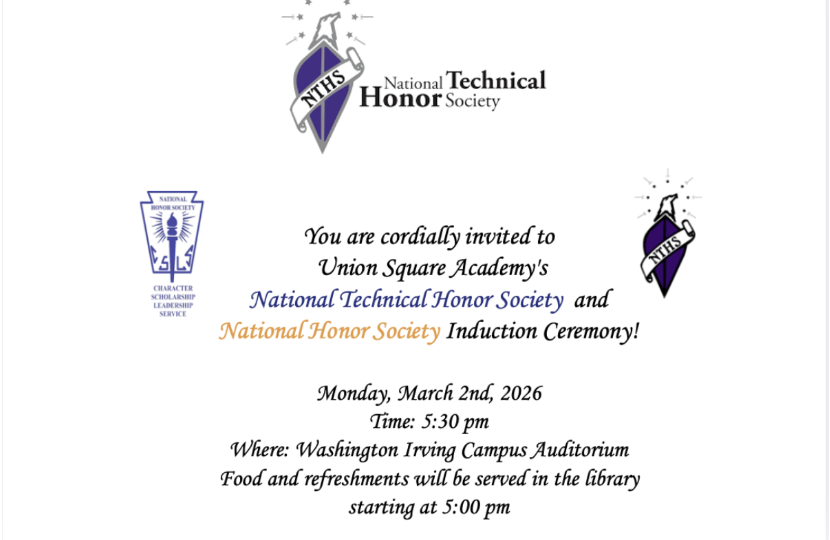 Honor society induction flyer
