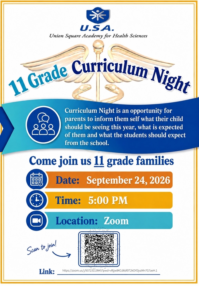 11th Grade Curriculum Night