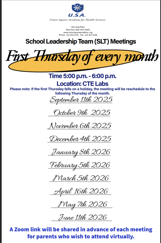 SLT meeting dates